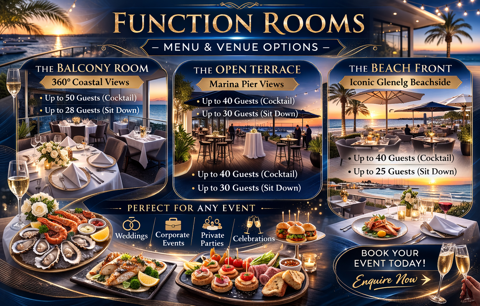 Function Rooms & Set Menu Packages | Sammy’s Glenelg